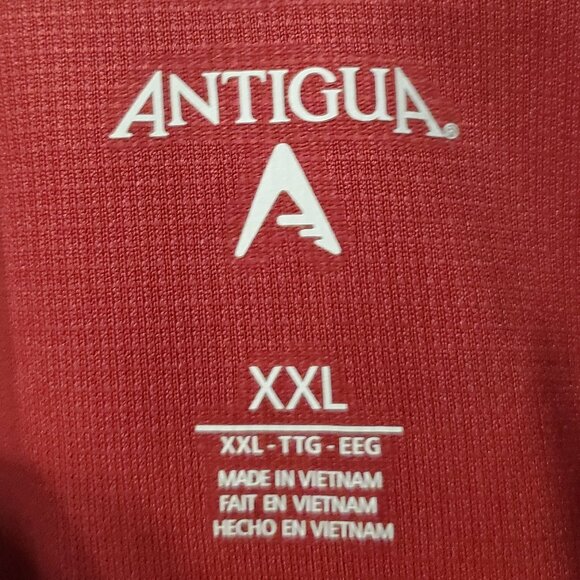 BNWT NCAA Arkansas Razorbacks Cardinal/White Polo Shirt- XXL - Picture 2 of 9